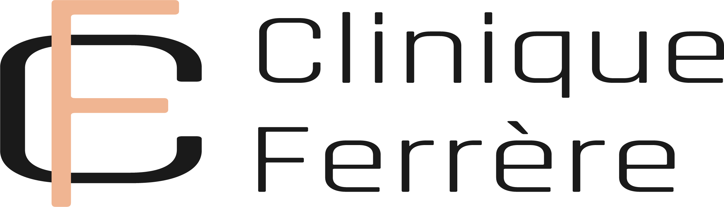 logo cliqnique ferrère noir — Clinique Esthétique Ferrère, Bordeaux